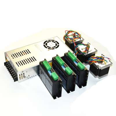 3 Axis 3.5Nm(500oz) Nema34 Stepper Motor & JT552T Driver Kit For CNC Router