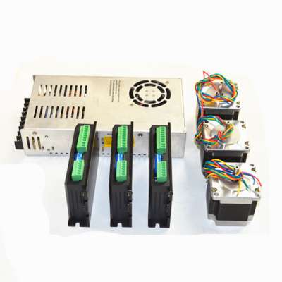 3 Axis 7Nm(1000oz) Nema34 Stepper Motor & DM556 Driverr Kit For CNC Router